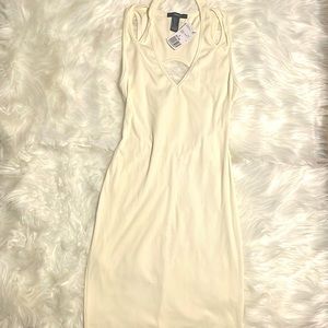 cream bodycon dress